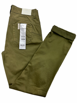 SOLO TG 25 e 32 - Liujo Jeans - Wa3231 t4810 - Bottom Up Monroe - Vita Regolare - Verde