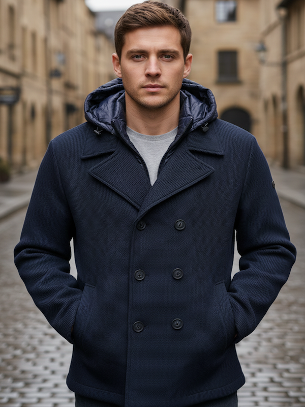 UNITY - Giacca Caban Gravity Tricotech con Pettorina Removibile - Blu