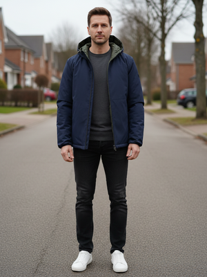 Ciesse Piumini - Henry - REVERSIBILE - Deep Blu/Verde Piumino