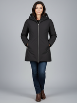 Ciesse Piumini - KALIE Piumino Lungo REVERSIBILE - Nero e Nero Lucido NEW