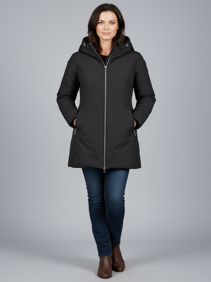 Ciesse Piumini - KALIE Piumino Lungo REVERSIBILE - Nero e Nero Lucido NEW