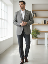 Giacca Blazer Uomo 100% LANA Invernale FG - Colore Nero e Grigio