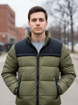 Piumino Invicta Bi-Color - Verde e Nero