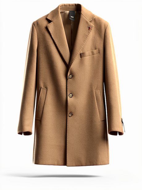 SOLO TG. 52,54,56 - Cappotto Uomo Mulish Italia , Modello Slim - Colore Cammello