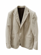 Giacca Blazer Uomo In Velluto Invernale - Colore Panna