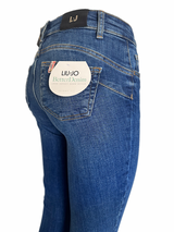 SOLO TG. 27- Liujo Jeans - UF3013 D829 - B.Up Divine Vita Alta Bottone Gioiello
