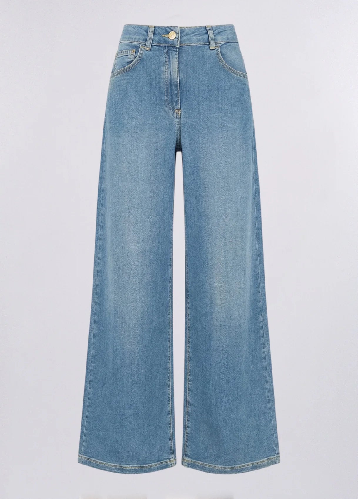 LiuJo - Jeans Lungo Palazzo .UP - Vita Alta -  TA6278 D5047 - NEW Variante Chiara