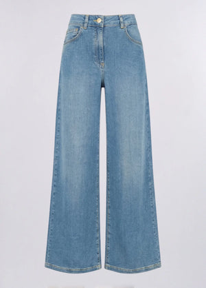 LiuJo - Jeans Lungo Palazzo .UP - Vita Alta -  TA6278 D5047 - NEW Variante Chiara