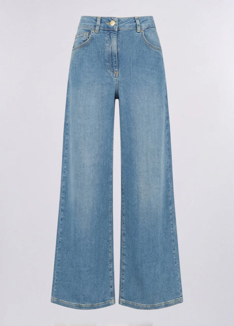 LiuJo - Jeans Lungo Palazzo .UP - Vita Alta -  TA6278 D5047 - NEW Variante Chiara