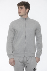 SOLO TG M, L - 19v69 Italia - Felpa Zip Senza Cappuccio Grigio