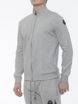 SOLO TG M, L - 19v69 Italia - Felpa Zip Senza Cappuccio Grigio