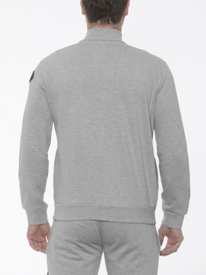 SOLO TG M, L - 19v69 Italia - Felpa Zip Senza Cappuccio Grigio