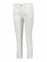 40weft - Pantalone Donna Chino Capri Melitas - Vita Regolare - NewBianco