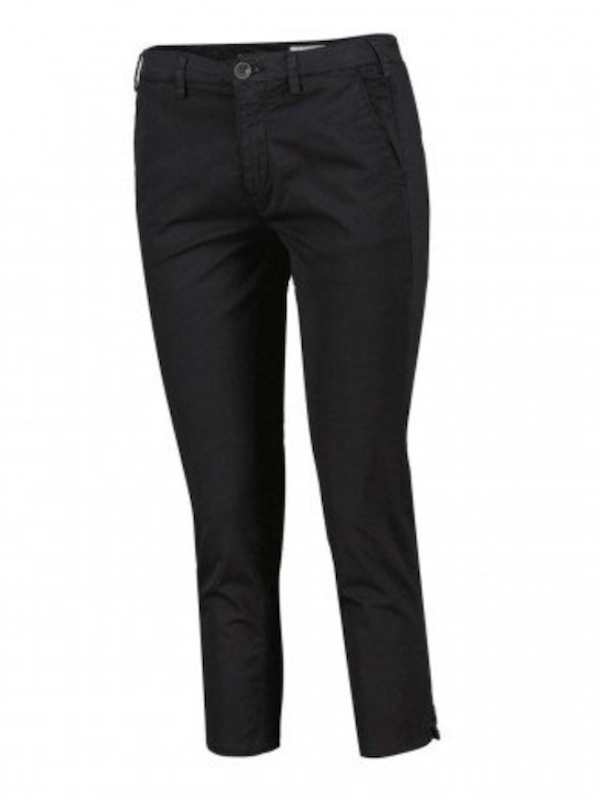 40weft - Pantalone Donna Chino Capri Melitas - Vita Regolare - New Nero