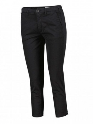40weft - Pantalone Donna Chino Capri Melitas - Vita Regolare - New Nero