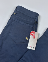 SOLO TG. 27 - Cycle Pantalone Jeans Cotone - Mod. Vita Alta Skinny - Blu Navy
