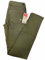 SOLO TG 30  - Cycle Pantalone Jeans Cotone - Mod. Vita Alta Skinny - Verde Militare