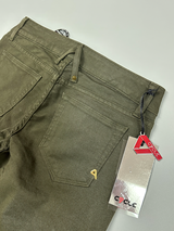 SOLO TG 30  - Cycle Pantalone Jeans Cotone - Mod. Vita Alta Skinny - Verde Militare