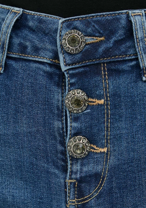 SOLO TG. 31,32 - Liujo Jeans - UF3040 D4391 - B.Up Princess Vita Alta Bottoni Gioiello