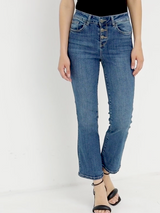 SOLO TG. 31,32 - Liujo Jeans - UF3040 D4391 - B.Up Princess Vita Alta Bottoni Gioiello