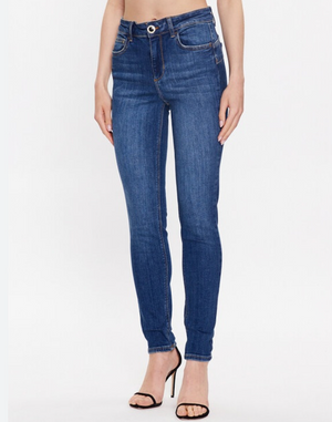 SOLO TG. 27- Liujo Jeans - UF3013 D829 - B.Up Divine Vita Alta Bottone Gioiello