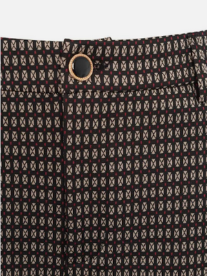 SOLO TG. 38 e 40 - LiuJo - Pantalone Chino Jersey Confort - Art: MF3118 J4050 - Col. Micro geom. Black
