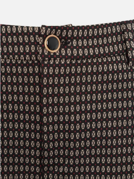 SOLO TG. 38 e 40 - LiuJo - Pantalone Chino Jersey Confort - Art: MF3118 J4050 - Col. Micro geom. Black