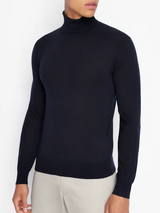 SOLO TG. XXL - Fred Mello - Maglia Dolcevita - Slim Fit - Nero