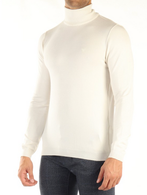 SOLO XXL, 3XL - Fred Mello - Maglia Dolcevita - Slim Fit - Panna