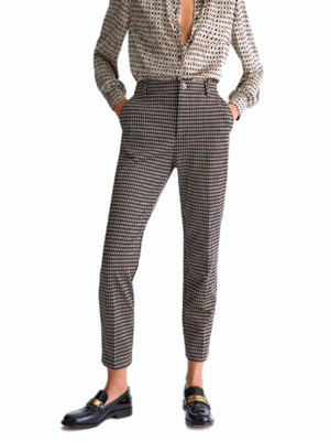 SOLO TG. 38 e 40 - LiuJo - Pantalone Chino Jersey Confort - Art: MF3118 J4050 - Col. Micro geom. Black