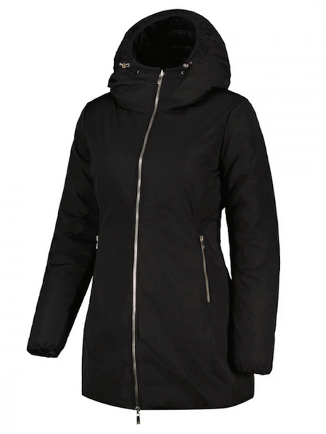 Ciesse Piumini - KALIE Piumino Lungo REVERSIBILE - Nero e Nero Lucido NEW