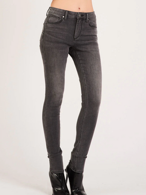 Met Jeans Donna - M7 Giselle - Skinny Fit - Grigio - Vita Medio/Alta