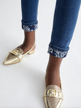 SOLO TG. 26 - LiuJo Jeans Mod. Monroe UA4054 D4448 - Vita Alta Bordo Fantasia -