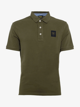 Blauer Polo in Jersey di Cotone - Verde Militare
