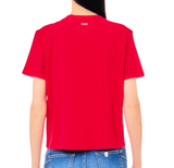 SOLO TG XL - LiuJo - T-shirt in jersey di cotone - Art: MA4325 J5904 - Col. Rosso New