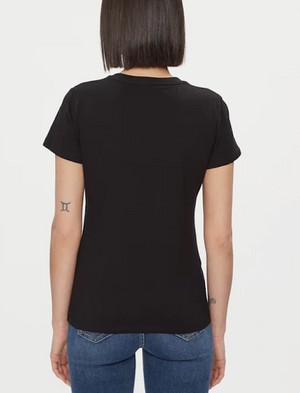 SOLO TG. XS-S , LiuJo - T-shirt in jersey di cotone - Art: Wa4051 JS923 - Col. Nero