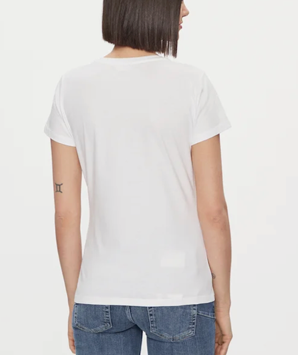 SOLOTG. M - LiuJo - T-shirt in jersey di cotone - Art: Wa4051 JS923 - Col. Bianco