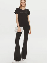 SOLO TG. M e XL - LiuJo - T-shirt in jersey di cotone - Art: TA4136 JS003 - Col. Nero