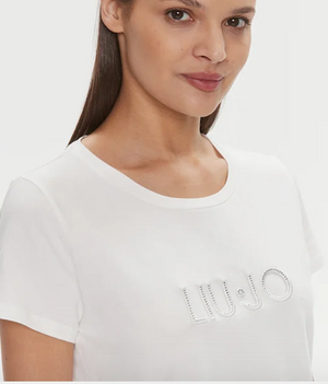 LiuJo - T-shirt in jersey di cotone - Art: TA4136 JS003 - Col. Bianco