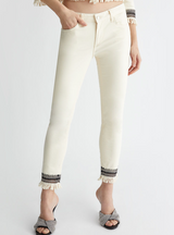 SOLO TG. 31,33- LiuJo - Jeans skinny a vita regolare - Art: MA4277 T4033 - Beige con fondo Ricamato NEW