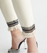 SOLO TG. 31,33- LiuJo - Jeans skinny a vita regolare - Art: MA4277 T4033 - Beige con fondo Ricamato NEW