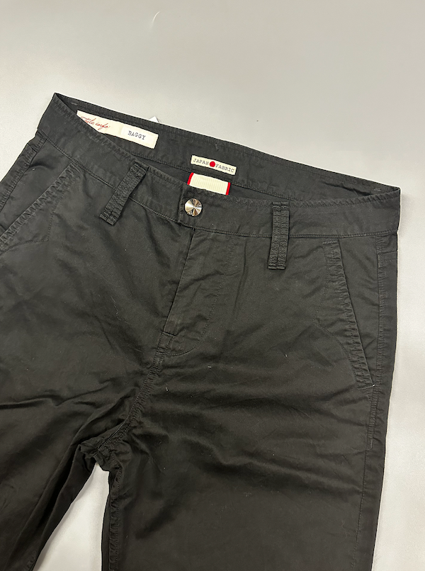 SOLO TG 25, 26, 30, 31  - Cycle Pantalone TASCA AMERICA - Mod. Vita Alta - Morbido in Gamba NERO