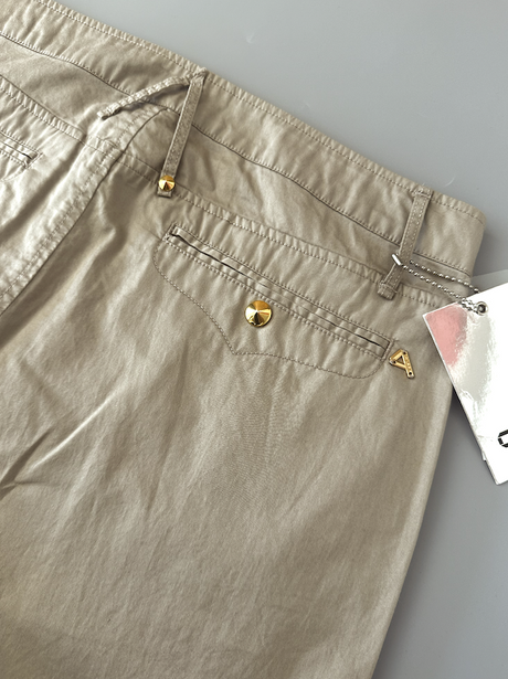 SOLO TG 26 - Cycle Pantalone TASCA AMERICA - Mod. Vita Alta - Morbido in Gamba Beige