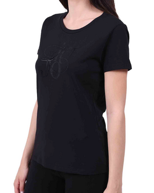 SOLO TG. XS LiuJo T-Shirt - TA4136 J4S003 - NERO