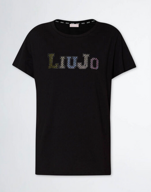 SOLO TG. M - LiuJo T-Shirt - TA4204 JS923 - NERO