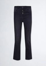 SOLO TG. 25,28,29,30,31,33 - LiuJo Jeans Zampetta - UF4040 D4811 - Vita Alta Princess Nero/Antracite