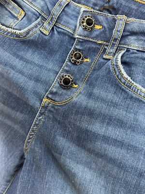 SOLO TG 25 e 33 - LiuJo Jeans Zampetta - UF4040 D4811 - Vita Alta Princess