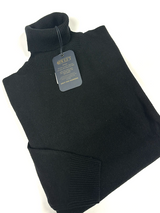 SOLO TG. S - Maglione Collo Alto Invernale - 40WEFT - Nero