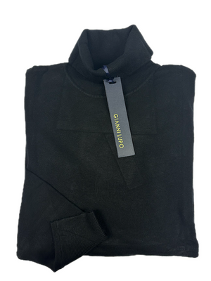 SOLO TG. M, XL e XXL - Maglia Dolcevita - GIANNI LUPO - Col. Nero