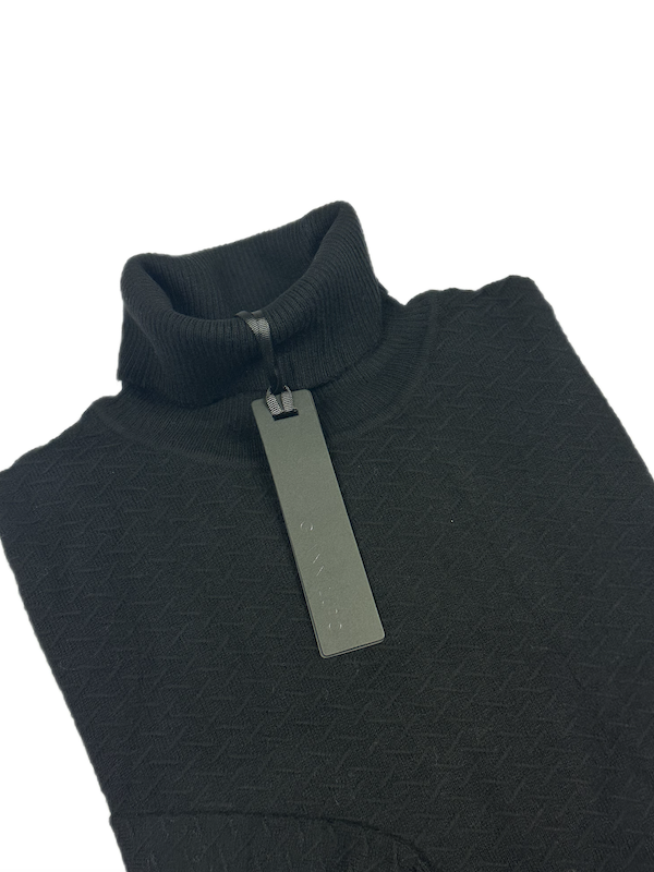 SOLO TG. M, XL e XXL - Maglia Dolcevita - GIANNI LUPO - Col. Nero